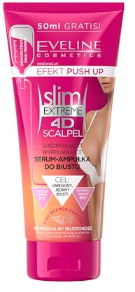 Eveline Cosmetics Slim Extreme 4D Firming & Plumping Bust Serum Ampoule - Pink Peppercorn, Volufiline, Peptide Complex, Hyaluronic Acid - 175 ML