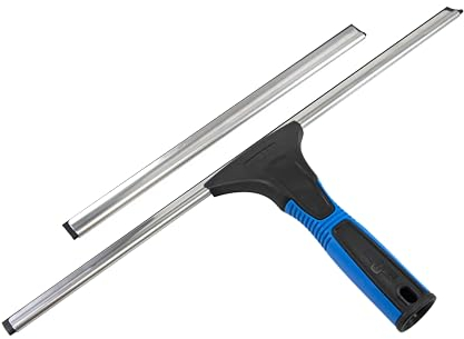Unger Professional 45,7 cm EZ Change Fenster- und Glasreinigungsrakel – Reinigungsmittel, Abzieher für Fensterreinigung, streifenfreie Ergebnisse, saubere große und kleine Fenster, mit 30,5 cm Kanal