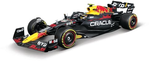 Bburago - Red Bull RB19 F1 2023#Perez kit à Monter avec Casque et Support - Voiture Miniature métal 1/24 - Modèle Officiel Formule 1 Saison 2023 - Détails réalistes - Edition Collector Red Bull