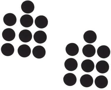 SHINEOFI 2 Sätze Klettverschlusspunkte Wand Klebeband Haken Streifen Klebeband Klebriger Riemen Klettband Annähen Punkte Mit Selbstklebendem Klebeband Montageband Black 12 Stück * 2