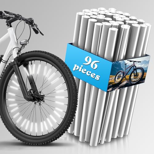96 Stück Speichenreflektoren Fahrrad Kinder und Erwachsene,360° Sichtbarkeit Fahrrad Reflektoren Speichen,Fahrradspeichen Reflektoren Kompatibel mit Standard-Speichen,Fahrrad Sicherheit im Dunkeln