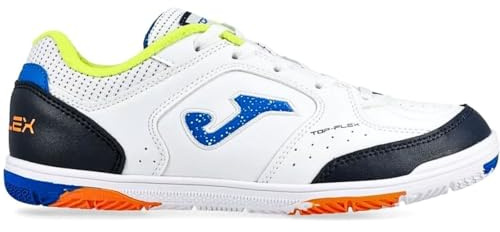 Joma Top Flex JR TPJW2502IN Chaussures de football en salle pour enfant, blanc, 31 EU