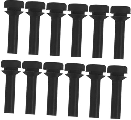 LIFKOME Lot De 12 Patins De Protection En Caoutchouc Pour Cuisinière À Pieds De Rechange Pour Grille De Cuisinière Pièces De Rechange Pour À Noir