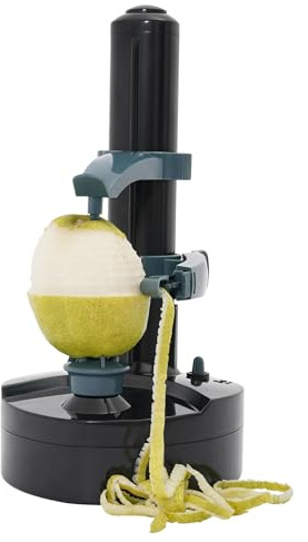 FAIRYPAGODA Electric Potato Peeler Machine, Multifunction Electric Fruit Apple Peeler Potato Peeling Machine - Black Automatic Potato Peeler, Kitchen Peeling Tool, Sturdy Base for Vegetables & Fruits