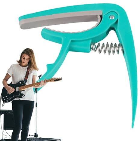 Capotraste Para Guitarra,Ayuda Didáctica para Práctica de Guitarra - Abrazadera Ajustable y Práctica para Principiantes,para Estudiantes Amigos y Clases de Escolar