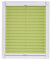 Plissee Made in Germany, Tageslicht, Echtcrush, grün, Klemmfix, weisse Schiene, 140 x 150