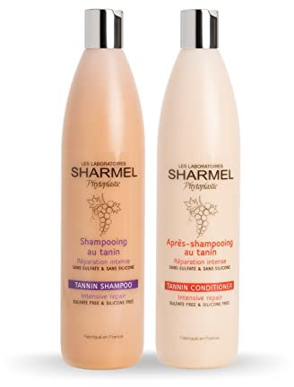 Sharmel France Sulphate-Free and Silicone-Free Shampoo and Conditioner Duo, 2 x 500 ml