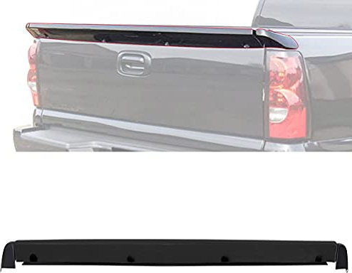 SCITOO Matte Black PU Rear Tailgate Cover Protector Wing Spoiler Lip Replacement fit for 1999-2006 for Chevy Silverado Sierra