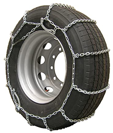 DQ-PP SCHNEEKETTEN für LKW | 2 Stück | Felgengröße: 22,5 | Reifengröße: 295/60x22.5 | Autokette Sicherheitsketten Anfahrhilfe Reifen | Schneekette für Auto Fahrzeug Truck