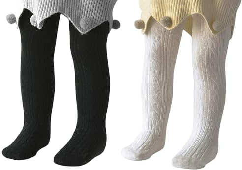 Zando Collants pour bébé fille 0-4 ans - Collants pour bébé - Leggings thermiques - Collants pour enfants - Collants de ballet pour fille, 0-6 mois