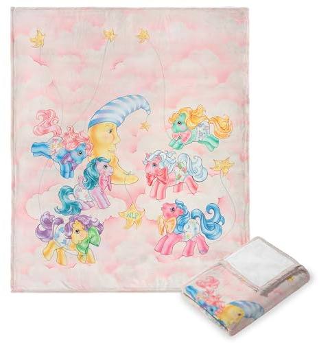 Northwest Hasbro My Little Pony, Cotton Candy Clouds, Silk Touch Throw Blanket, 50 x 60 Inches