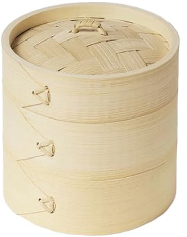 Begchy Saladier d'extérieur en bambou, cuiseur vapeur, cuiseur vapeur, cuiseur vapeur, cuiseur vapeur de camping, cuiseur vapeur, taille moyenne