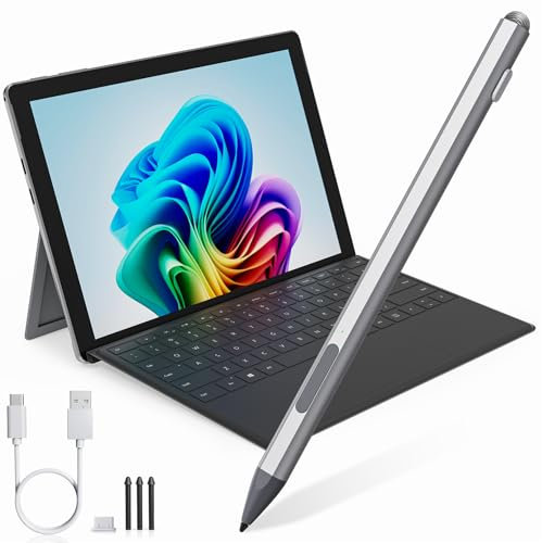 Microsoft Surface Pro Pen Stylus - with Touch-Cap Top, 4096 Pressure, Tilt Sensitive, Magnetic, Palm Rejection, Stylus Pen for Surface Pro 11/10/9/8/7/6/5/4/3/Laptop/Book & HP/ASUS/Dell