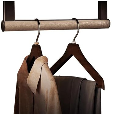 Bastone Armadio Appendiabiti Asta Rotonda per Armadio in Pelle Montaggio A Soffitto, Porta Abiti per Guardaroba per Camper Lavanderia Doccia Balcone, Supporto Tubo Gruccia Sostitutivo(78cm/30.7in/2.6f