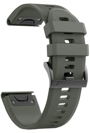 Générique Bracelet en Silicone Compatible avec Fenix 7X 7 6X 6 Pro 5 5X Plus Epix 2 Tactix Bravo Bracelet de montre 26mm 22mm Bracelet(Army Green 2,26mm Enduro Enduro 2)