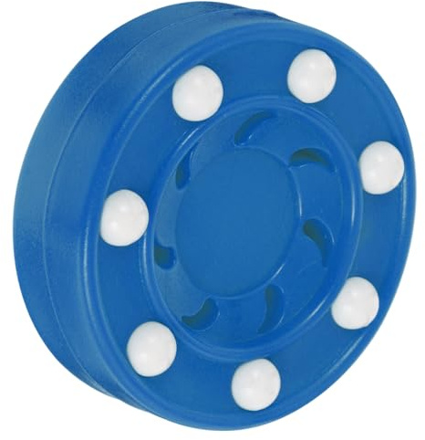 Kichvoe Disco de Hockey sobre Patines Profesional, 1 Unidad, Material PP Resistente, Color Azul, para Entrenamiento y Competición en Superficies Interiores y Exteriores Lisas