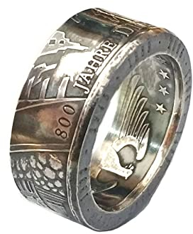 Münzring 10 Euro 2006 800 Jahre Dresden Silber 925er Größe 56 bis 74