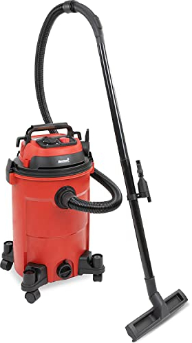 MaxxHome - Aspiradora Agua y Polvo -1400 W - 25 L - Conector de soplador - Incluido Boquilla Combi para succión de agua y polvo – Manguera de plástico: 3 m – Tensión de corriente: 220 – 240 V ~ 50 –