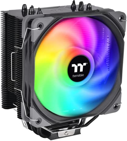 Thermaltake UX200 SE 5V Placa base ARGB Sync 16.8 millones de colores 15 LED direccionables Intel/AM5/AMD (LGA 1700) Universal Socket Hydraulic Bearing 170W CPU Cooler CL-P105-AL12SW-A