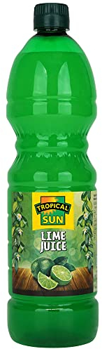 Tropical Sun 100% Pure Lime Juice, 1L (Pack of 1). Perfect for Tacos, Drinks, Sauces, Salad Dressings