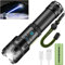 JAY-PARK Taschenlampe LED Aufladbar, 20000 Lumen Extrem Hell Taschenlampen Batteriebetrieben Zoombar, USB Taktische Taschenlampe Starke, Wasserdicht Camping Flashlight Mit COB-Seitenlampe