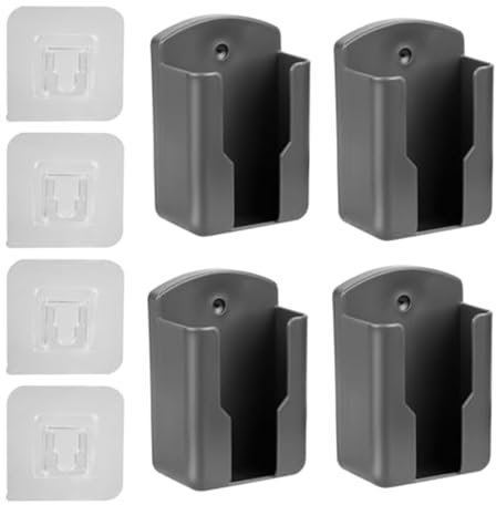 4 Stück Fernbedienungshalter, Fernbedienung Halter Wand, Selbstklebende Fernbedienung Aufbewahrungsbox Wand Fernbedienungen Organizer Für Kamm Make Up Pinsel Kreidehalter Klimaanlage Fernbedienung