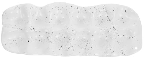 HOLIDYOYO Plateau À Œufs en Céramique 30X12X2.5Cm avec Fond Antidérapant pour Rangement Et Conservation des Œufs dans Réfrigérateur Cuisine