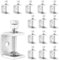 TAICHEUT 15Pcs 30mm Stainless Steel Small C Clamps, 304 Opening Mini Metal C Clamp, Silver Tiger Clamps for Woodworking, Welding