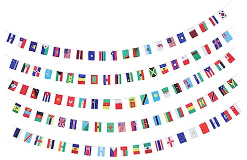 Garneck 100 Decor Flaggen Set String Flaggen Banner Fahnen Banner Für Wettbewerb Dekorative