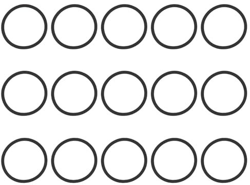 15 Packhögtalarförseglingsringar - Högdensitet EVA -skumpackningar för bil- och Hemljud, PA DJ Subwoofers - Vibrationsdämpning och Ljudläckageförebyggande