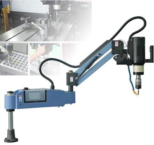 Machine De Taraudage Électrique, Petite Machine À Tapotement CNC Automatique, avec Atomiseur De Pulvérisation D'huile, Volume De Pulvérisation D'huile Réglable, Vitesse 0-375r / Min