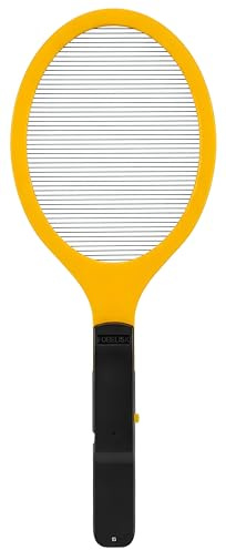 Electric Fly Swatter - Bug Zapper - Powerful 2200V Mosquito & Flies Killer, Fly Swatter for Indoors & Outdoors, Handheld Electric Zapper for Home, Kitchen, Camping (2AA Batteries Included)