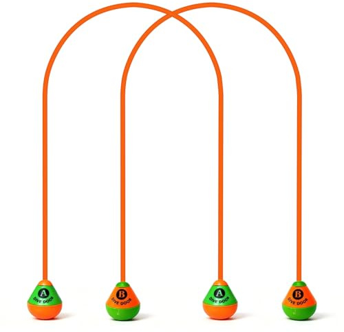 LXUBDXY 2Pcs 2.5M Giocattoli Anelli da Immersione, Giochi Piscina Bambini, Giocattoli Subacquei per Piscine, Giochi Acqua Bambini, per Allenamenti di Nuoto e Feste in Piscina