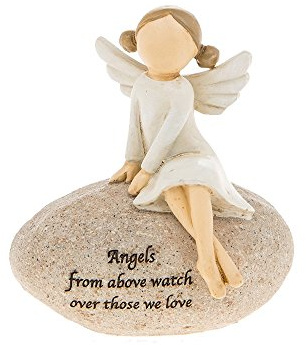 Angels From Above Watch Over Those We Love Sentimental Pebble Gift
