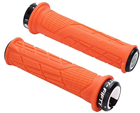 FIFTY-FIFTY Mountain Bike Handlebar Grips, Single Lock-on MTB Grips