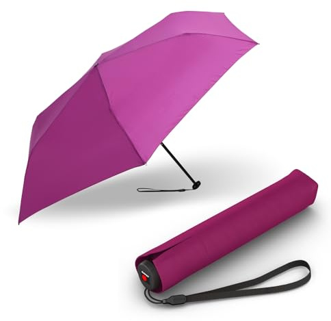 Knirps I.030 small manual I ombrello tascabile molto leggero con soli 115 g I ombrello piccolo per viaggiare I sta in ogni tasca I stabile con vento e pioggia