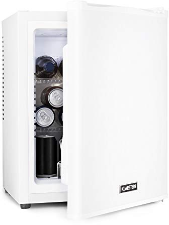 KLARSTEIN Mini Frigo de Chambre 33L pour Snacks et Boissons, Petit Réfrigérateur Silencieux avec Étagères Réglables, 5-15°C