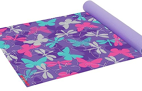 Antsy Pants Kids Yoga Mat - Yoga Mats for Kids, Home Workout, Travel, Fitness, Pilates, Stretching, Sturdy Non-Slip Exercise Mat for Toddlers, Size 60β x 24β, 3mm Thick Free of Toxic Phthalates