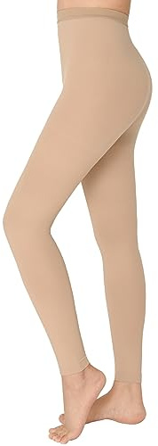 KTINNEAD 20-30 mmHg Compression Pantyhose for Women, Footless Medical Compression Stockings, Waist High Opaque Compression Tights for Edema, Varicose Veins, Swelling, Pregnant, Teacher, Doctor