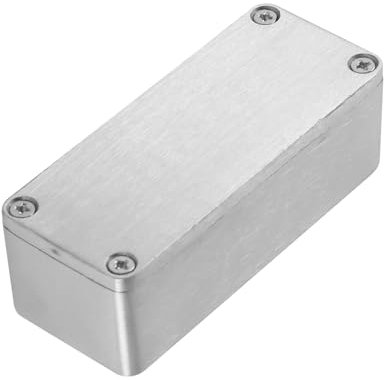 Laroal Progetto di Alluminio Box di Recinzione Effetto Alluminio Box in Metallo Progetto Fai da Te Custodia elettrica Impermeabile anticorrosione Scatola di Progetto per Strumenti