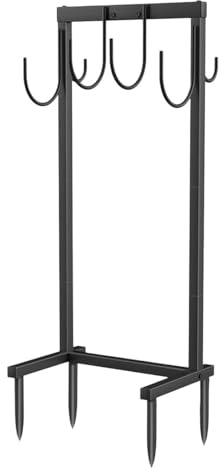 WUUISDNX Support de Rangement Amovible pour Tuyau d'arrosage, Pratique et Fonctionnel, Indispensable pour Votre Jardin. Support pour Enrouleur de Tuyau d'arrosage sur Pied, Noir, 108x51x25cm