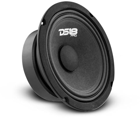 DS18 PRO-GM6SE Sealed Zurück Mitteltöner Lautsprecher 8-Ohm - 380 Watt Max, 90 Watt RMS - 1 Lautsprecher Neues Modell 6.5-Inch