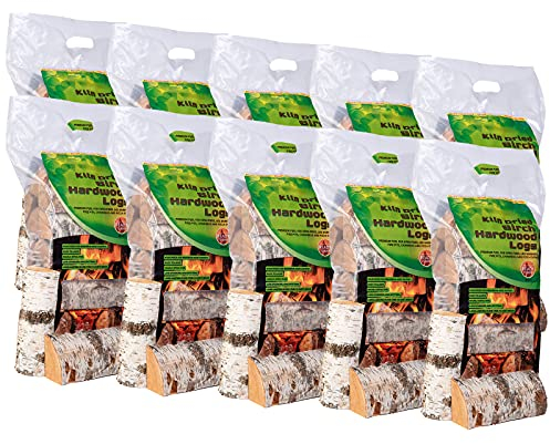 AMOS Premium Real Wood Logs Approx. 10 x 8kg Open Fire Stove Burner Fuel Stoves Wood Burner Pizza Ovens