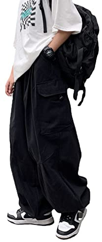 Skateboard Frog Baggy cargobyxor gotiska harajuku, hög midja, 90-talet, lös Y2K dam streetwear, lösa byxor