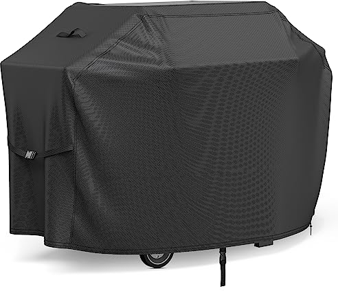 BROSYDA Grill Abdekchabe 147x61x122cm, Wasserdicht, Winddicht, UV-Beständig, Reißfest, 600D Oxford Tuch BBQ Abdeckung Cover, Grillabdeckung mit Schnalle und Kordelzug