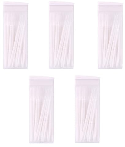 Stuzzicadenti In Plastica,Stick Interdentali,300 PezziFilo Interdentale Portatile,Stuzzicadenti A Doppia Punta,Spazzola interdentale,Interdentali Spazzolino Dentale Orale Per Pulizia Orale (Bianco)