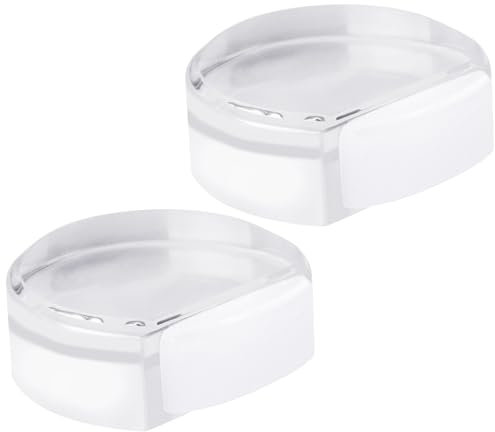 2 Piezas Tope de Puerta Transparente Adhesivo D - Protector de Casa, Sujeta Puertas para Suelo