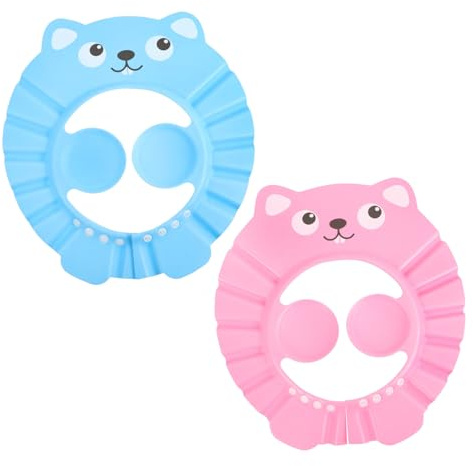 JOINPAYA 2pezzi Cuffia Da Doccia Per Bambina Cappello Doccia Ragazzo Ragazza Regolabile Ragazzo Ragazza Cappellino