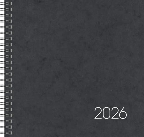 BRUNNEN bokkalender mod. 766 2026 | 210 × 205 mm, kartong, svart