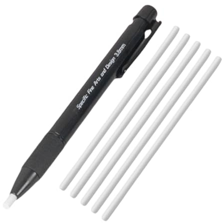 Lápiz borrador de precisión - Herramienta de borrador compacta, núcleo intercambiable | Cartucho fino y recargable para cuadernos de estudiantes, cuadernos de bocetos profesionales, dibujos detallados